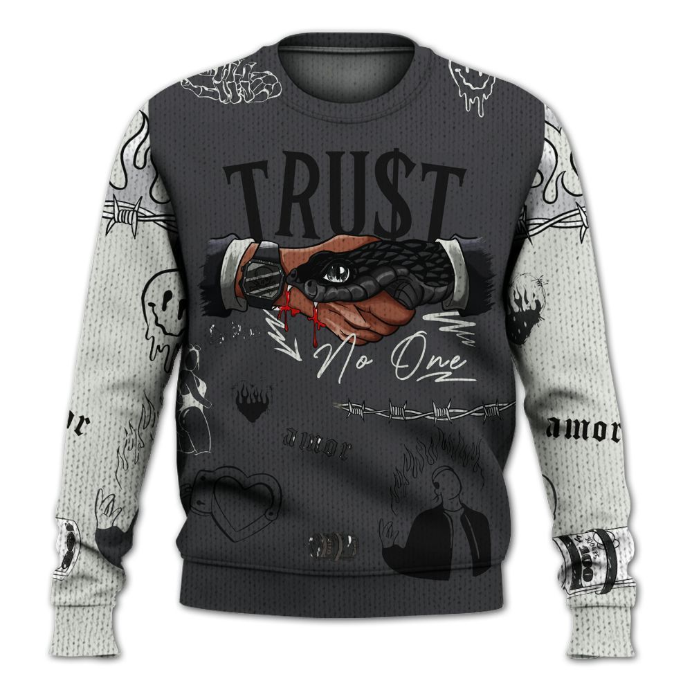 Knitted Sweater To Match Fear 4s - Snake Trust No One