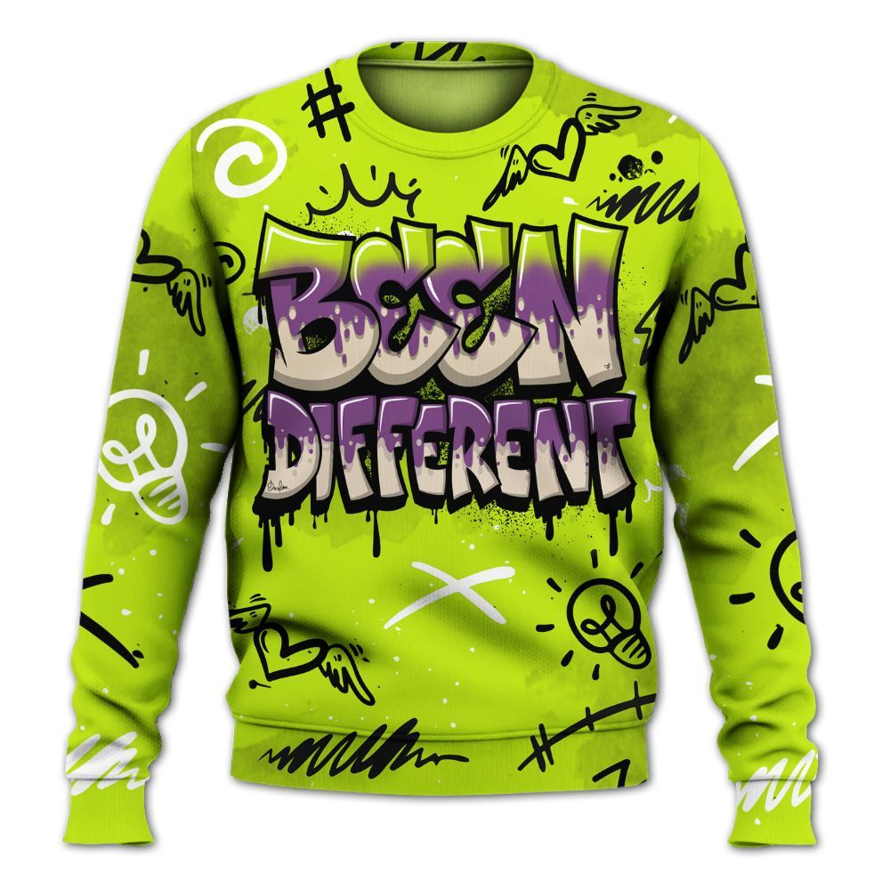 Sweatshirt To Match GS Black Barely Volt 11s - Drip Been Di2ferent All Over Print