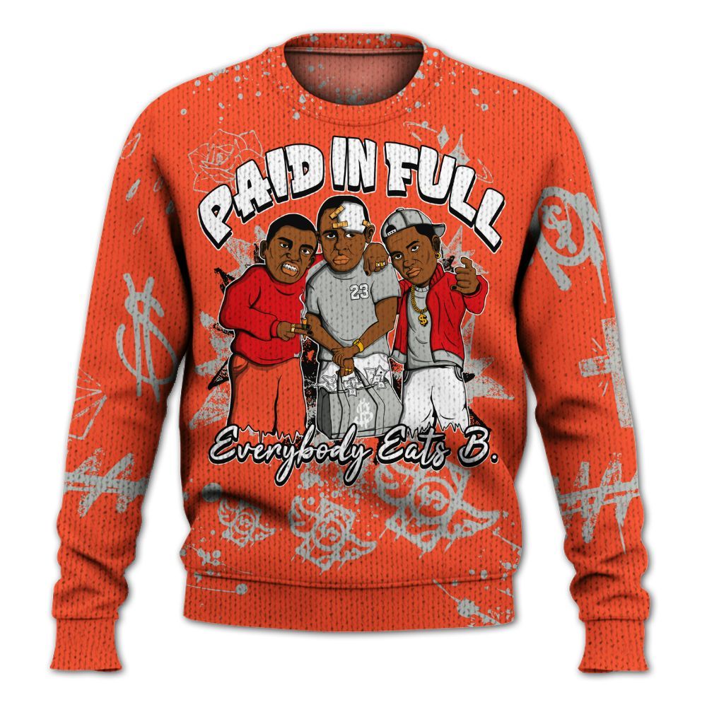 Knitted Sweater To Match Air Max 1 86 Cosmic Clay - Everybody Paid In Full Crayon