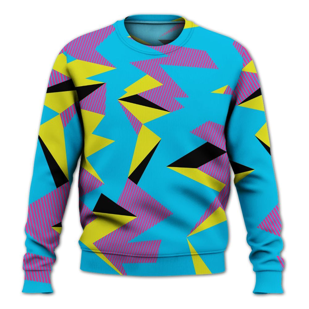 Sweatshirt To Match Tokyo Nights Stewie 3s - Geometric Camouflage Pattern All Over Print