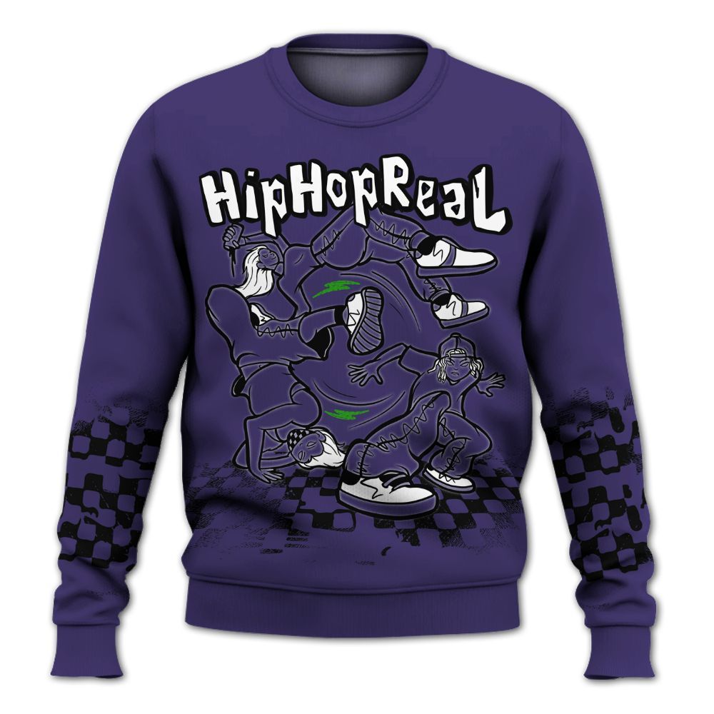 Sweatshirt To Match Retro Court Purple 13s - Feel Life Street Style All Over Print