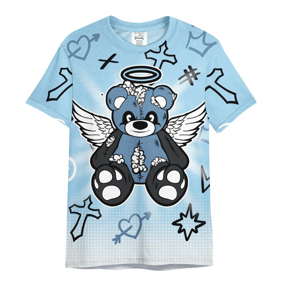 Shirt To Match Legend Blue 11s - Gods Guides Me Bear Graphics All Over Print
