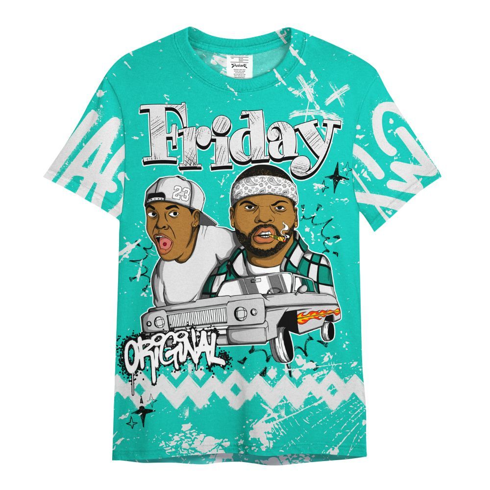 Shirt To Match Dunk Low Clear Jade - Friday Sneaker Crayon All Over Print