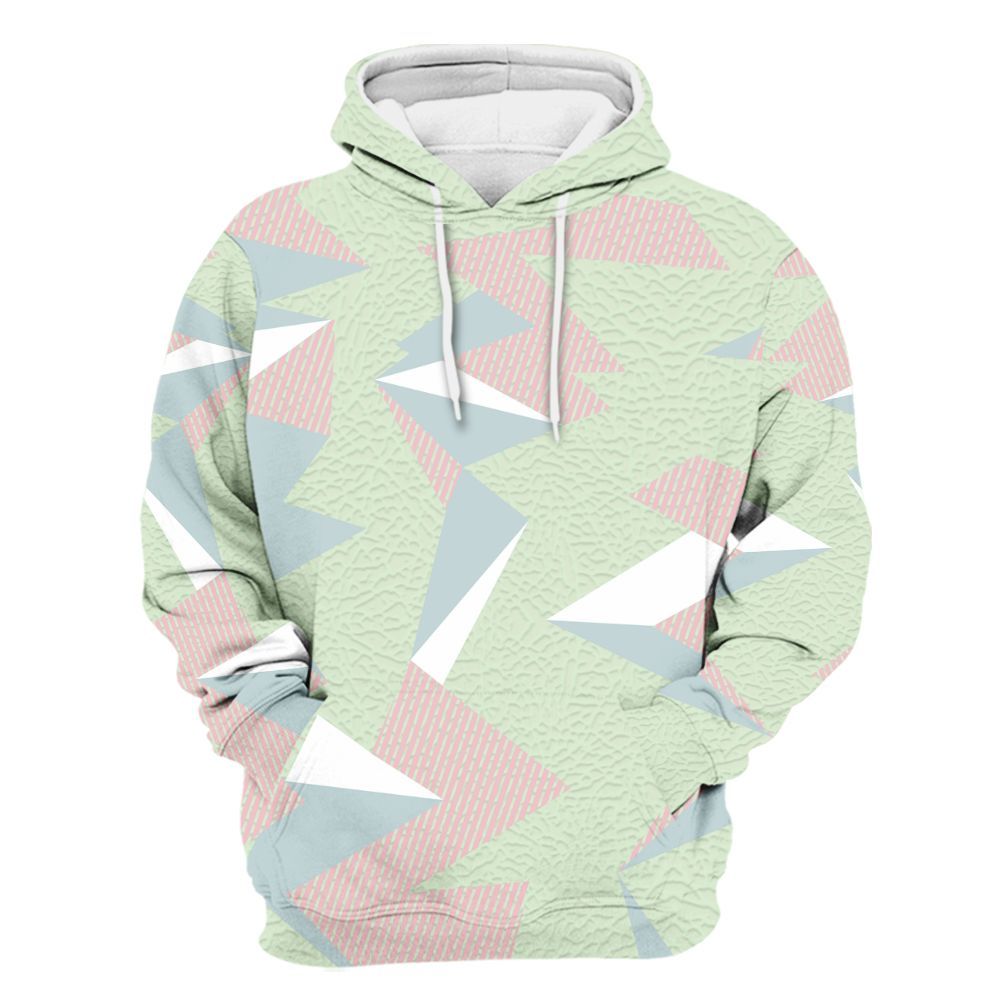 Hoodie To Match Spring Is In The Air 3s - Geometric Camouflage Pattern All Over Print