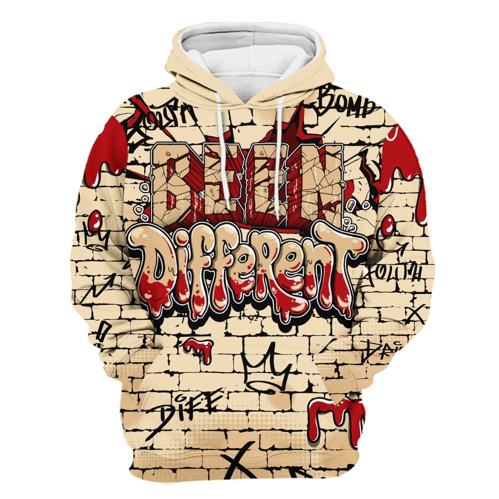 Hoodie To Match Dunk Low Strawberry Waffle - Been Different Drippin Streetwear All Over Print