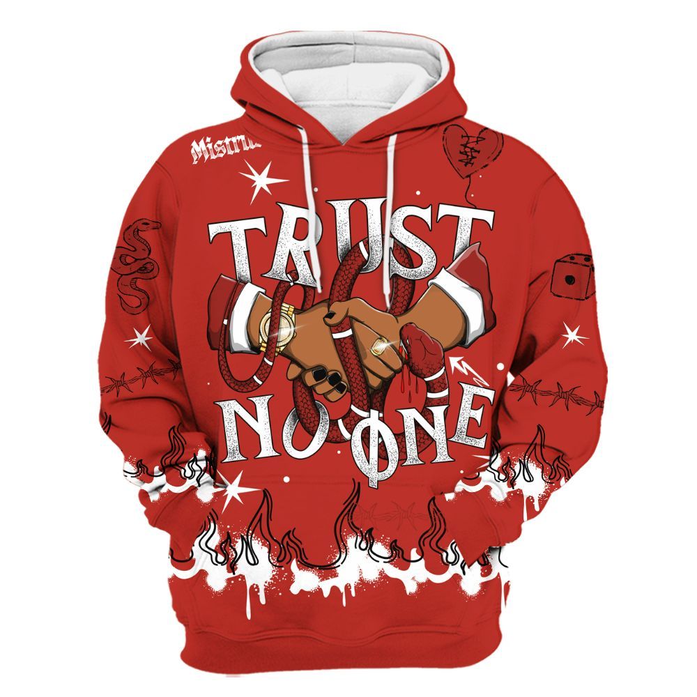 Hoodie To Match Dunk Low St. Johns - Trust No One Snake-Bite Doodle Crayon All Over Print