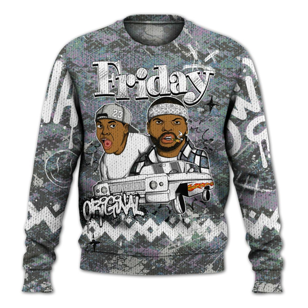 Knitted Sweater To Match Low CNY Year Of The Snake 11s - Friday Sneaker Crayon