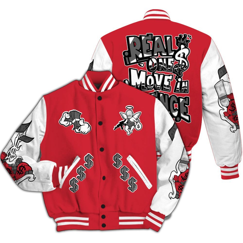 Varsity Jacket To Match Bunny 2025 8s - Ones Move In Silence Graphic All Over Print