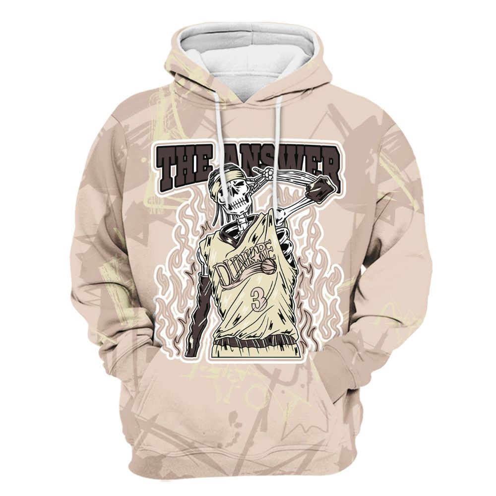 Hoodie To Match A Ma Maniere X Fossil Stone 4s - Allen Answer Sk Messyz All Over Print