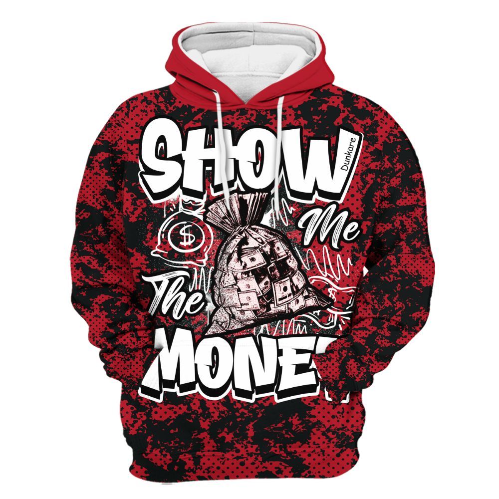 Hoodie To Match Retro Raging Bull 5s - Show Me The Money Retro All Over Print