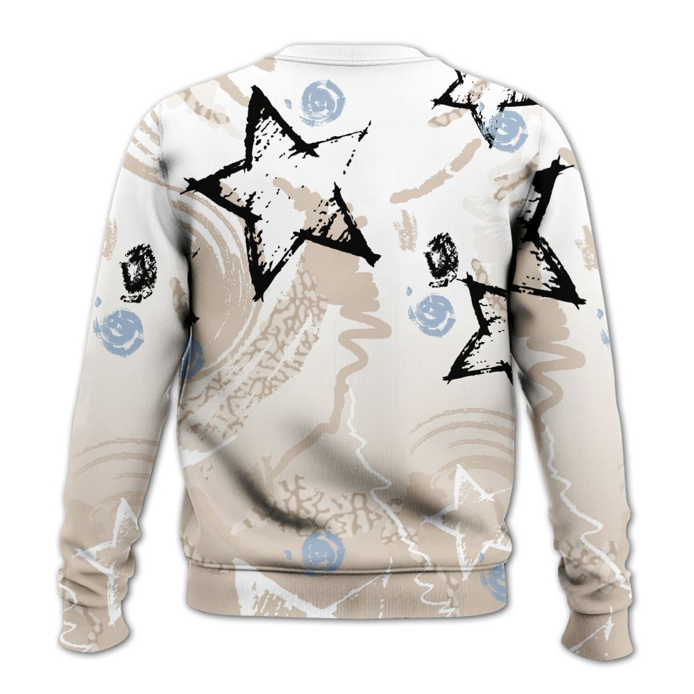 Sweatshirt To Match Desert Sand 3s - Grind Shine Later Drip All Over Print