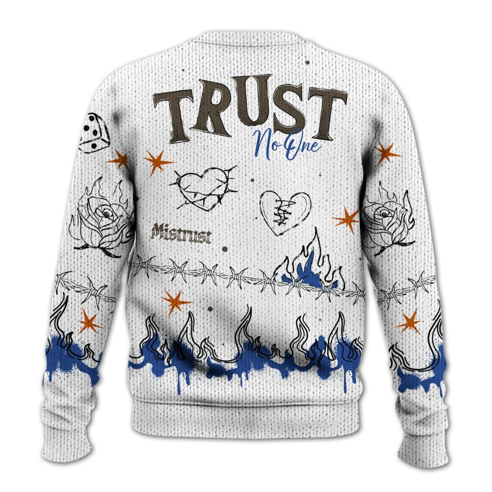 Knitted Sweater To Match Palermo GS League - Trust No One Snake-Bite Doodle Crayon
