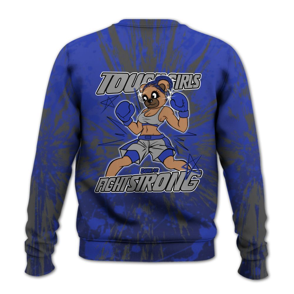 Sweatshirt To Match Air Max Plus Black Racer Blue - Gritty Girls Bear Luxury All Over Print