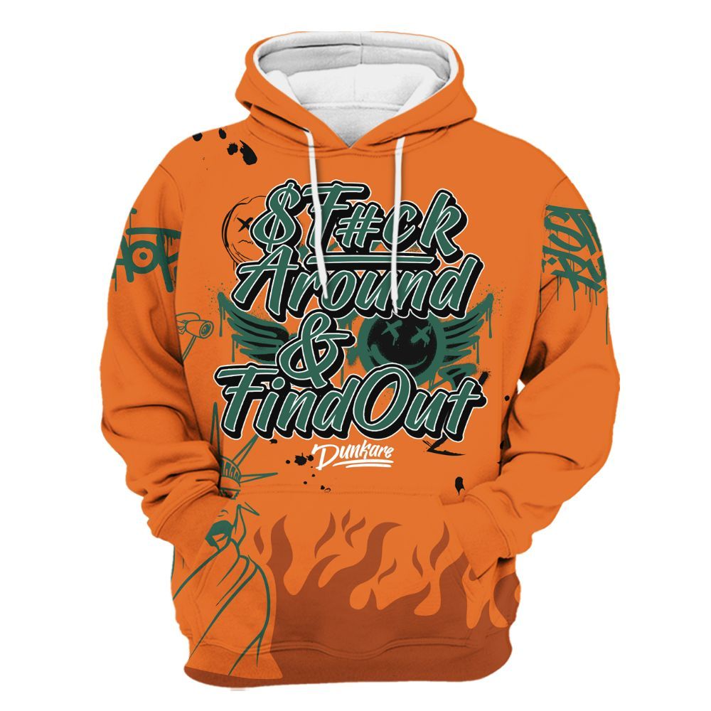 Hoodie To Match Dunk Low Ceramic - Graphic Fck Around Find Out All Over Print