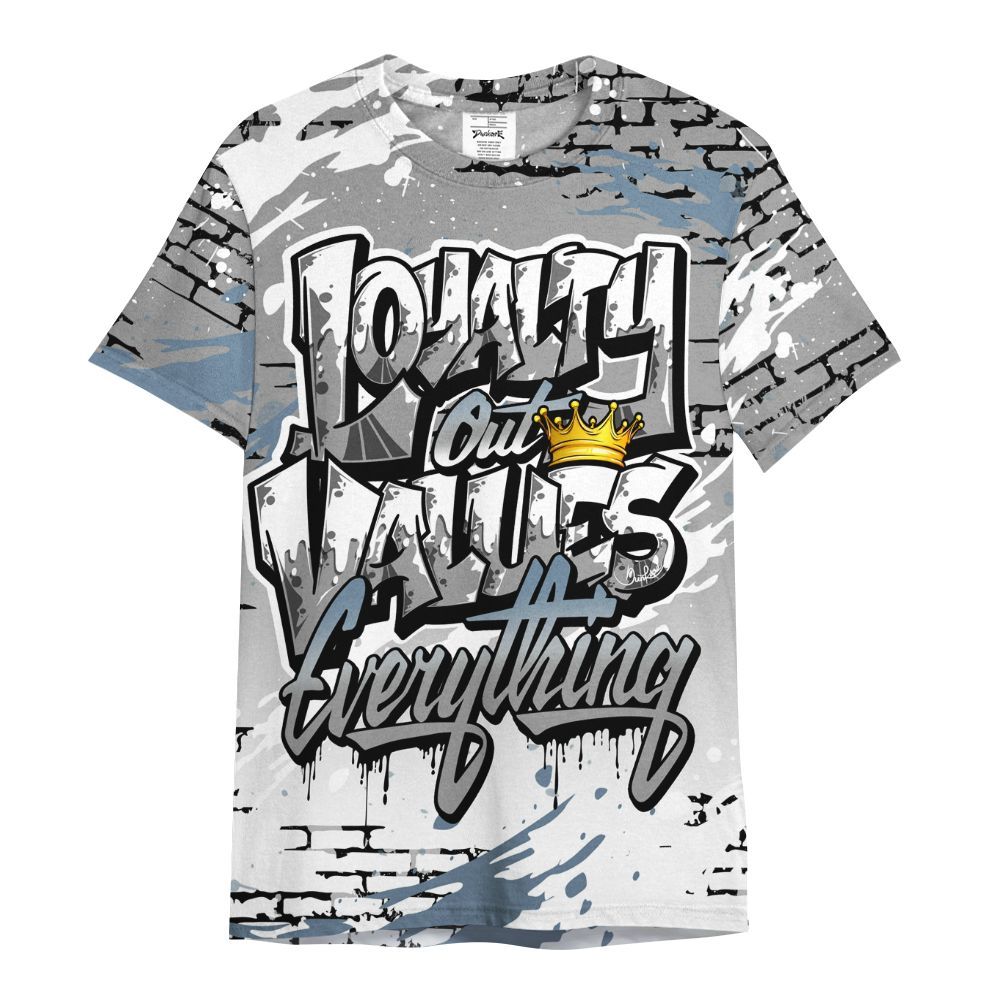 Shirt To Match Black Chrome 6s - Values Of Loyalty Drip All Over Print