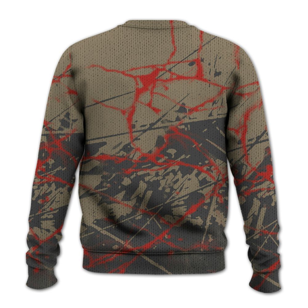 Knitted Sweater To Match Olive 9s - F Around Find Out Graphic Profound