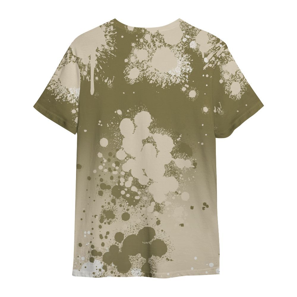 Shirt To Match Sail Neutral Olive 6s - God Blessed Ink Drip All Over Print