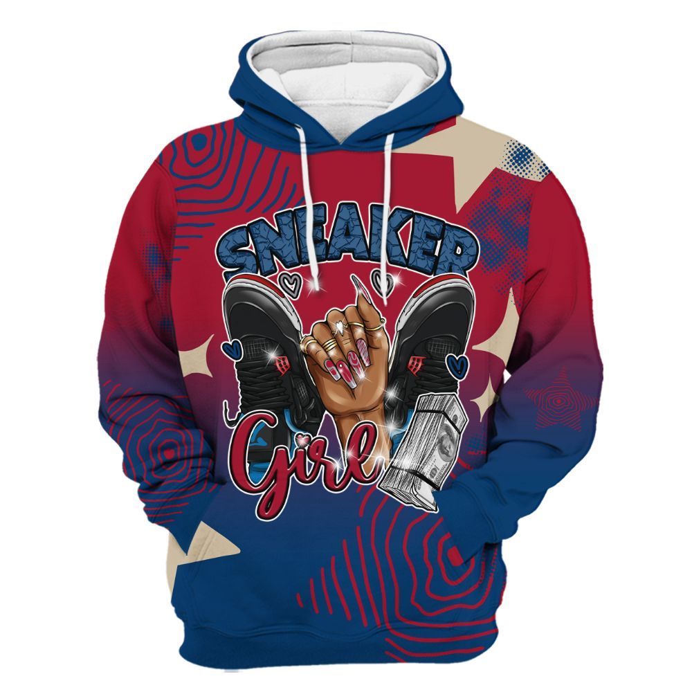 Hoodie To Match Rare Air 4s - Sneakerz Girlz Unique Starz All Over Print