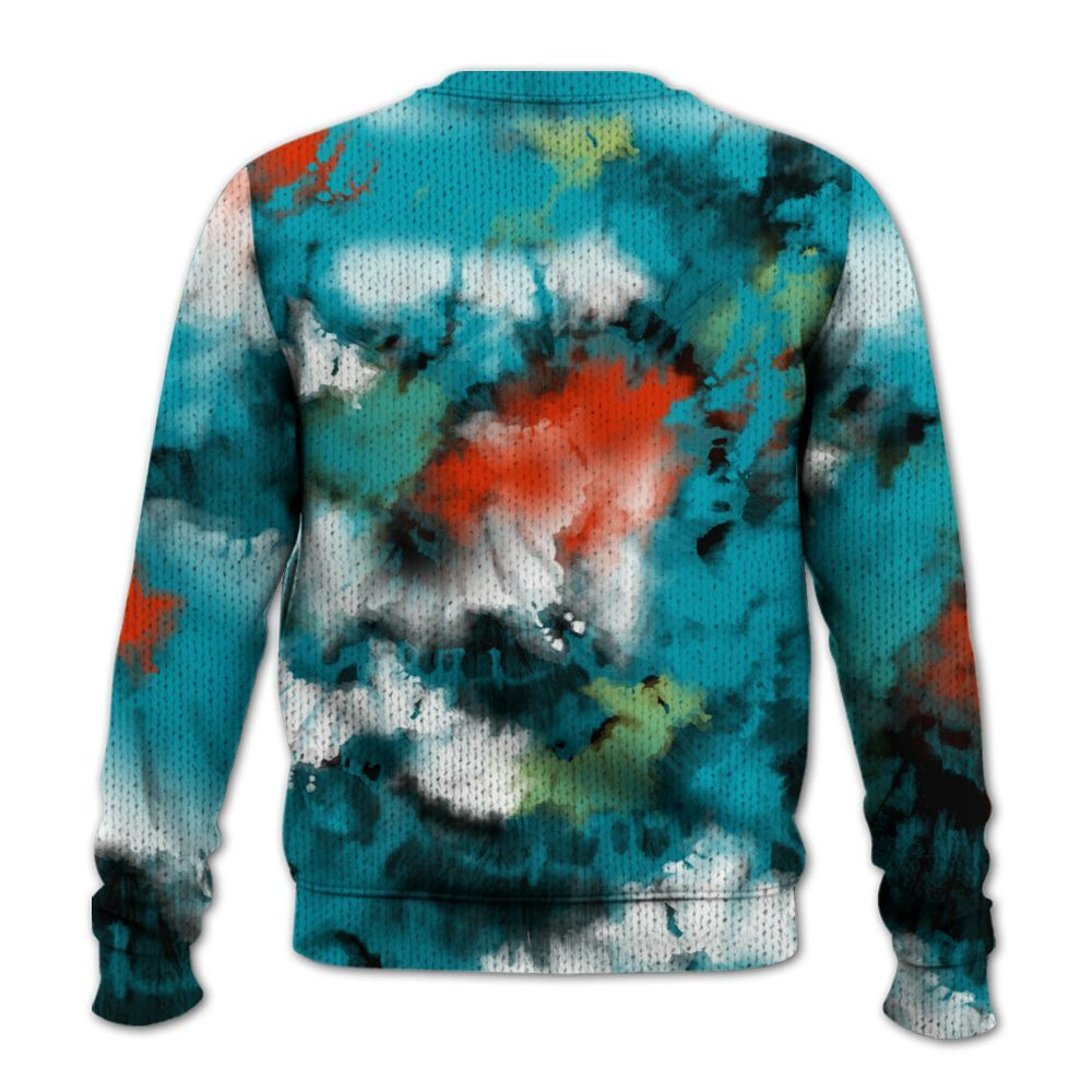 Knitted Sweater To Match Dunk Low KD 17 N7 - God Blessed Tie Dye