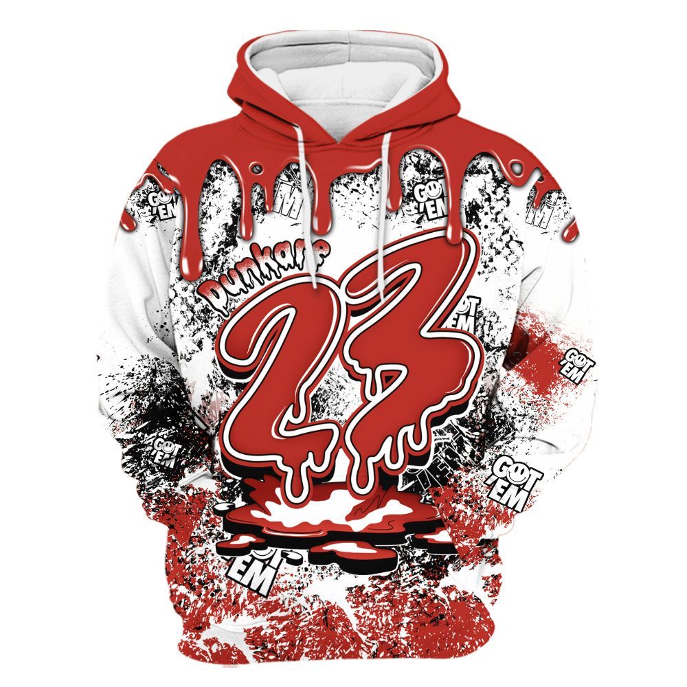 Hoodie To Match Dunk Low St. Johns - Dripping 23 Drip All Over Print