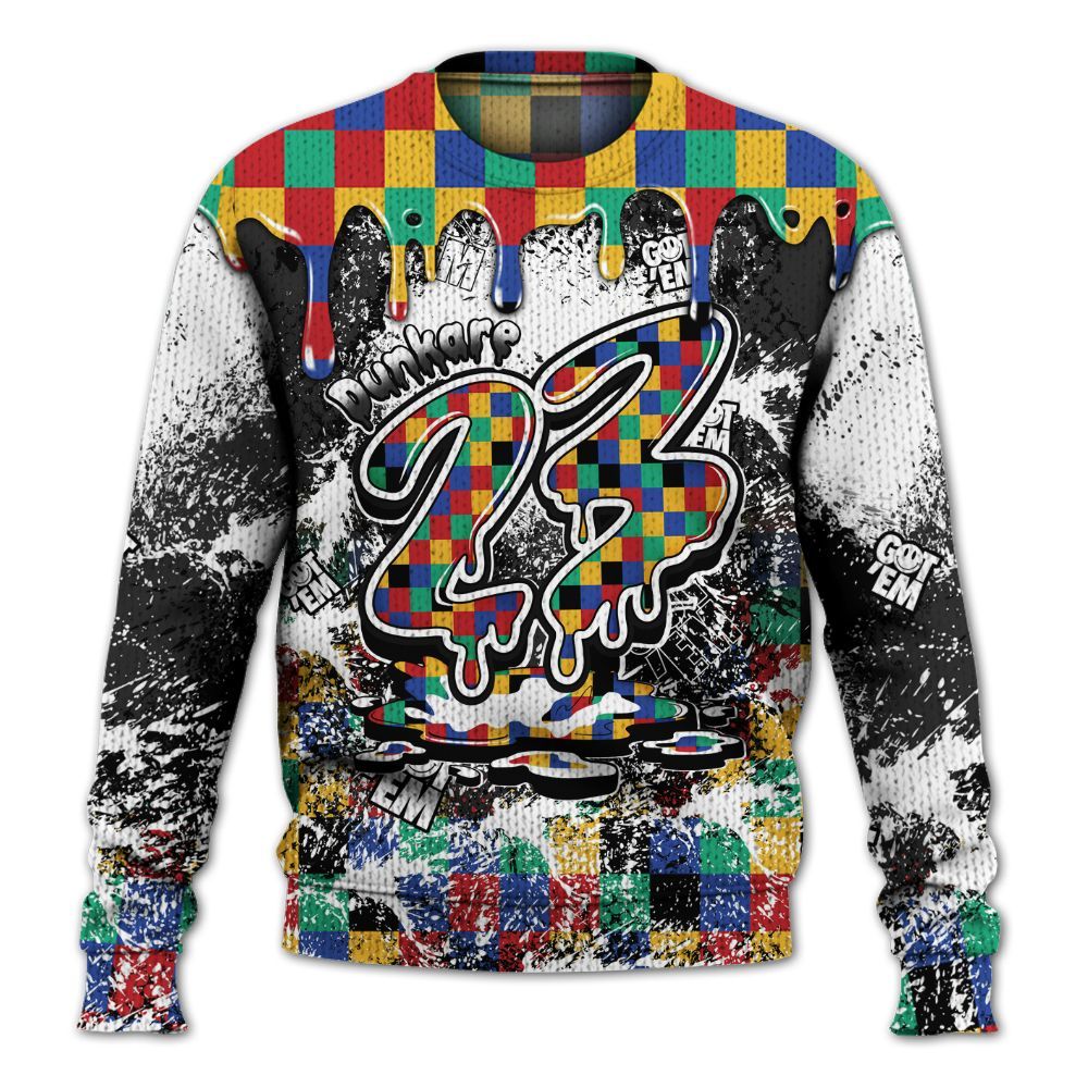 Knitted Sweater To Match Air Rainbow Weave - Dripping 23 Drip