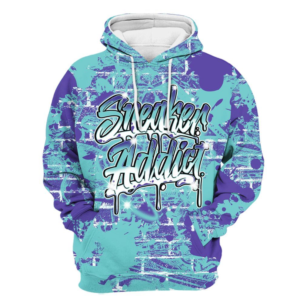 Hoodie To Match Low Hornets 1s - Addiction Sneakers Graphic Street Art All Over Print