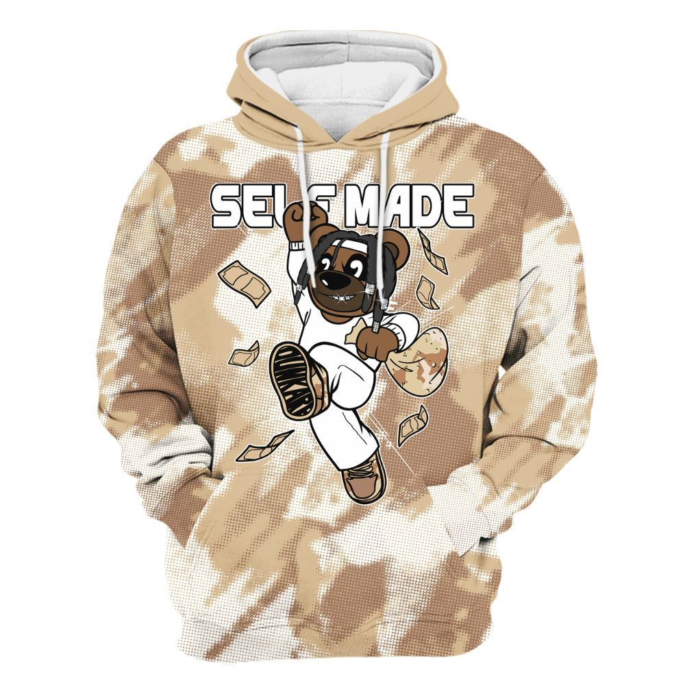 Hoodie To Match Desert Camo 3s - Autonomous Bear Abstract Halftone All Over Print