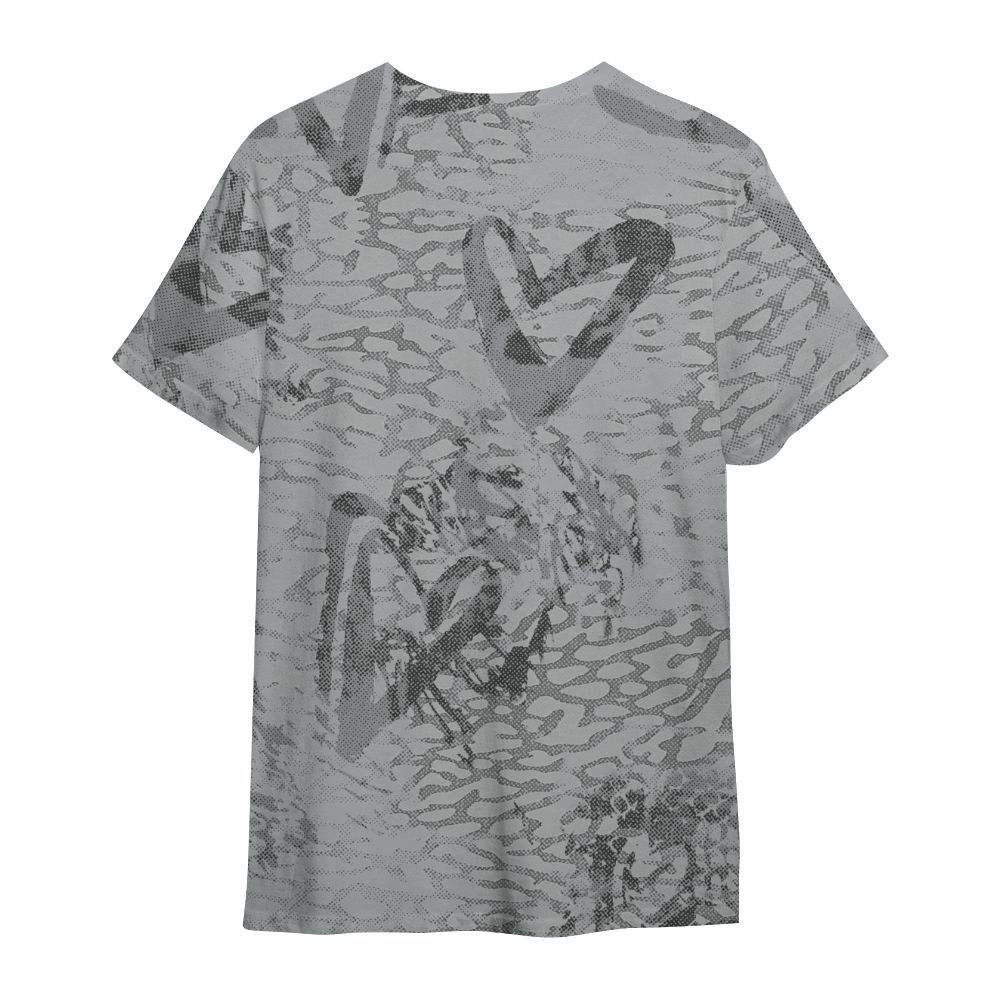 Shirt To Match Black Cement 3s - Skull Love All Over Print