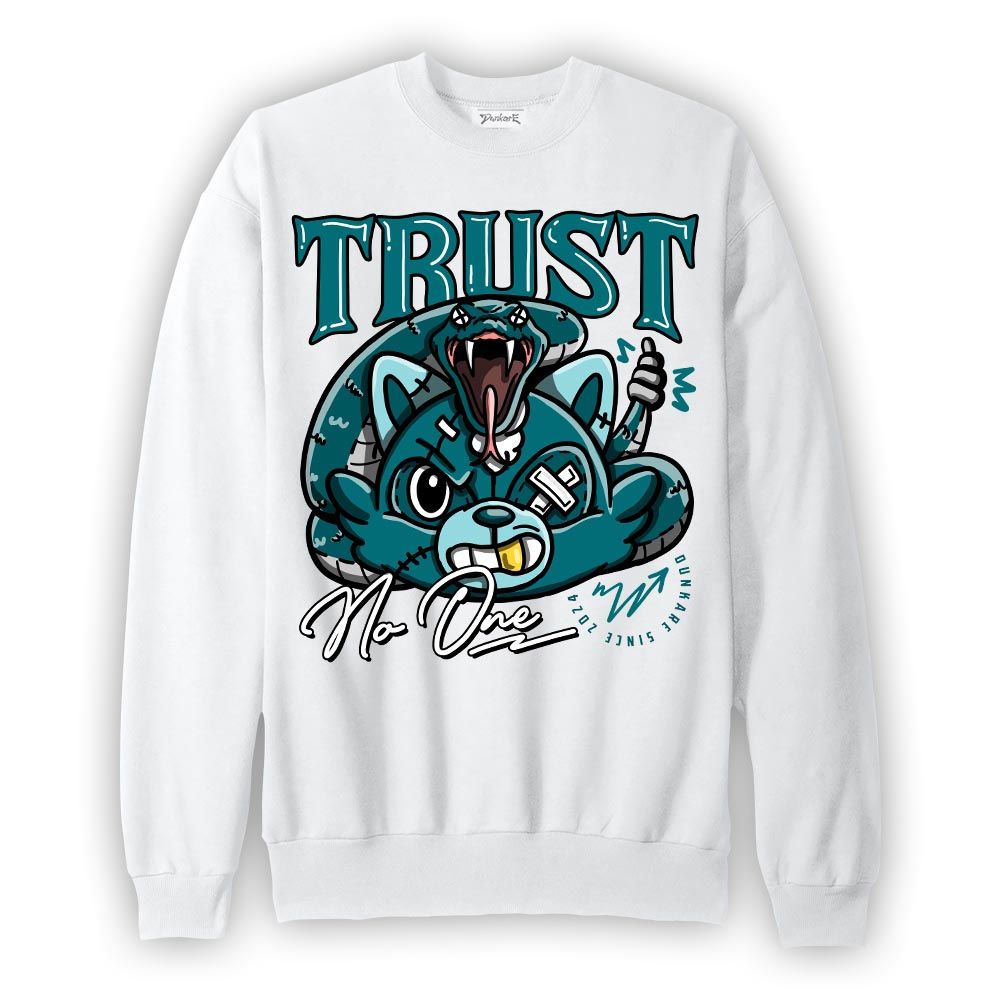 Sweatshirt To match Oxidized Green 4s Sweatshirt - Trust No Raccoon Graphic 1805 DNY
