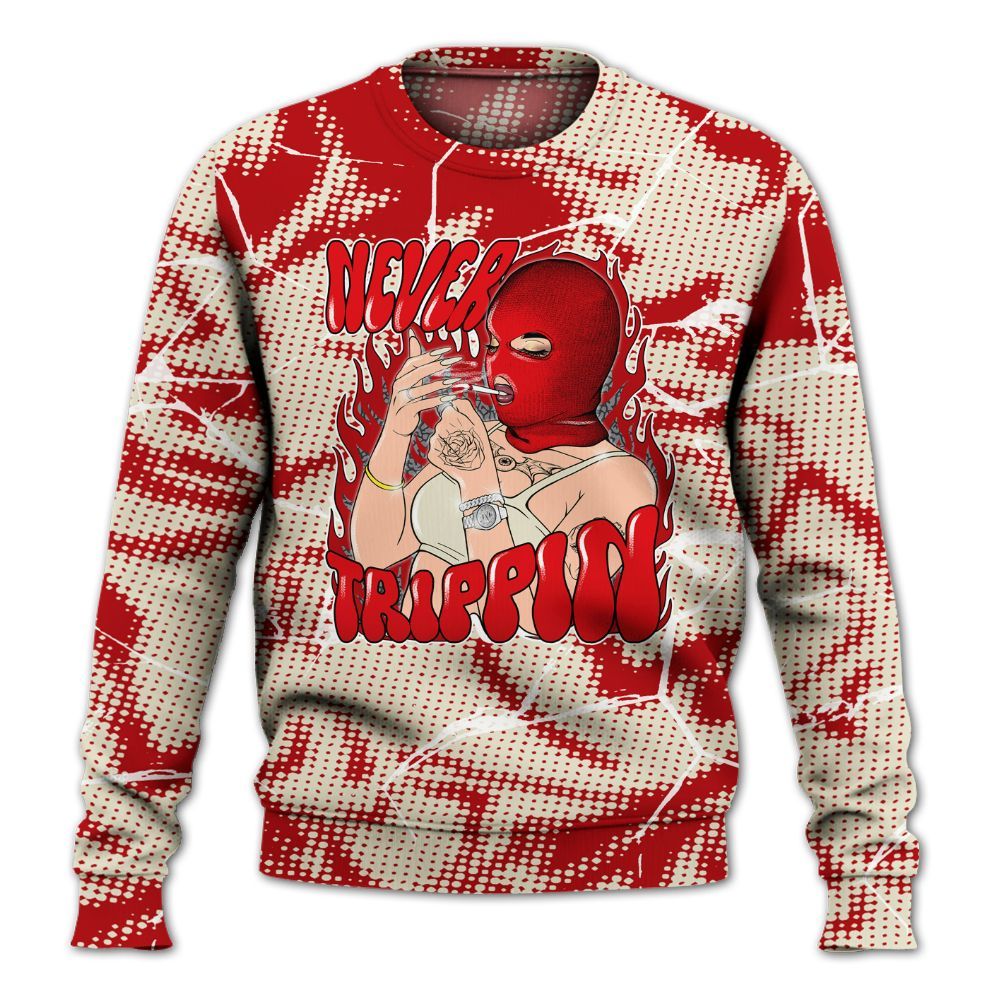 Sweatshirt To Match Cement Grey 3s - Ne'er Trippin' Unique Crack All Over Print