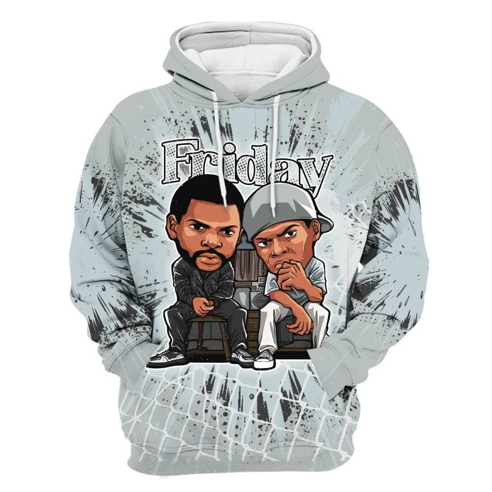 Hoodie To Match Black Wolf Grey 12s - Friday Movie All Over Print