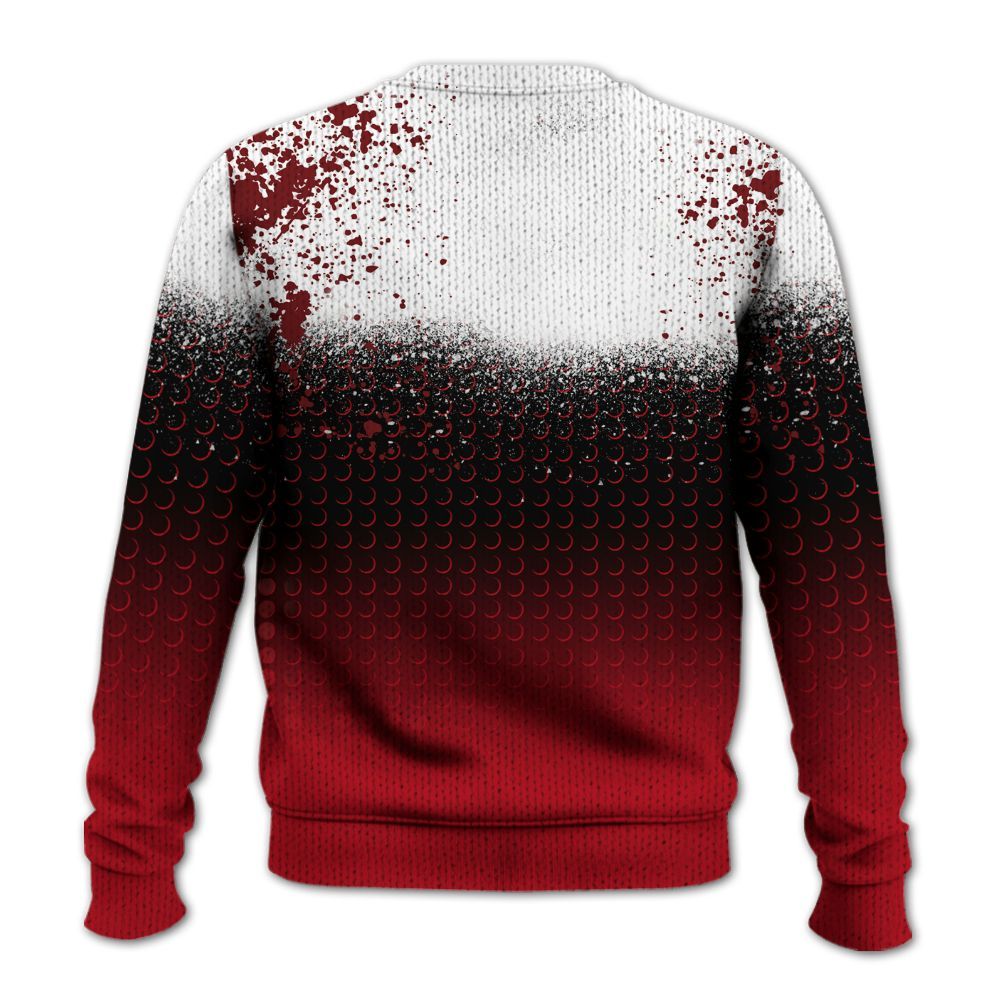 Knitted Sweater To Match Bred Velvet 11s - Halftone Time Is Money