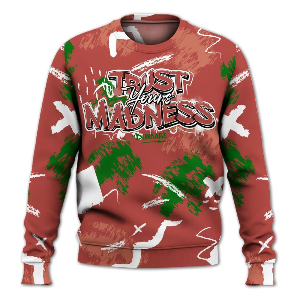 Sweatshirt To Match Dune Red 13s - Trust Your Madness Retro All Over Print