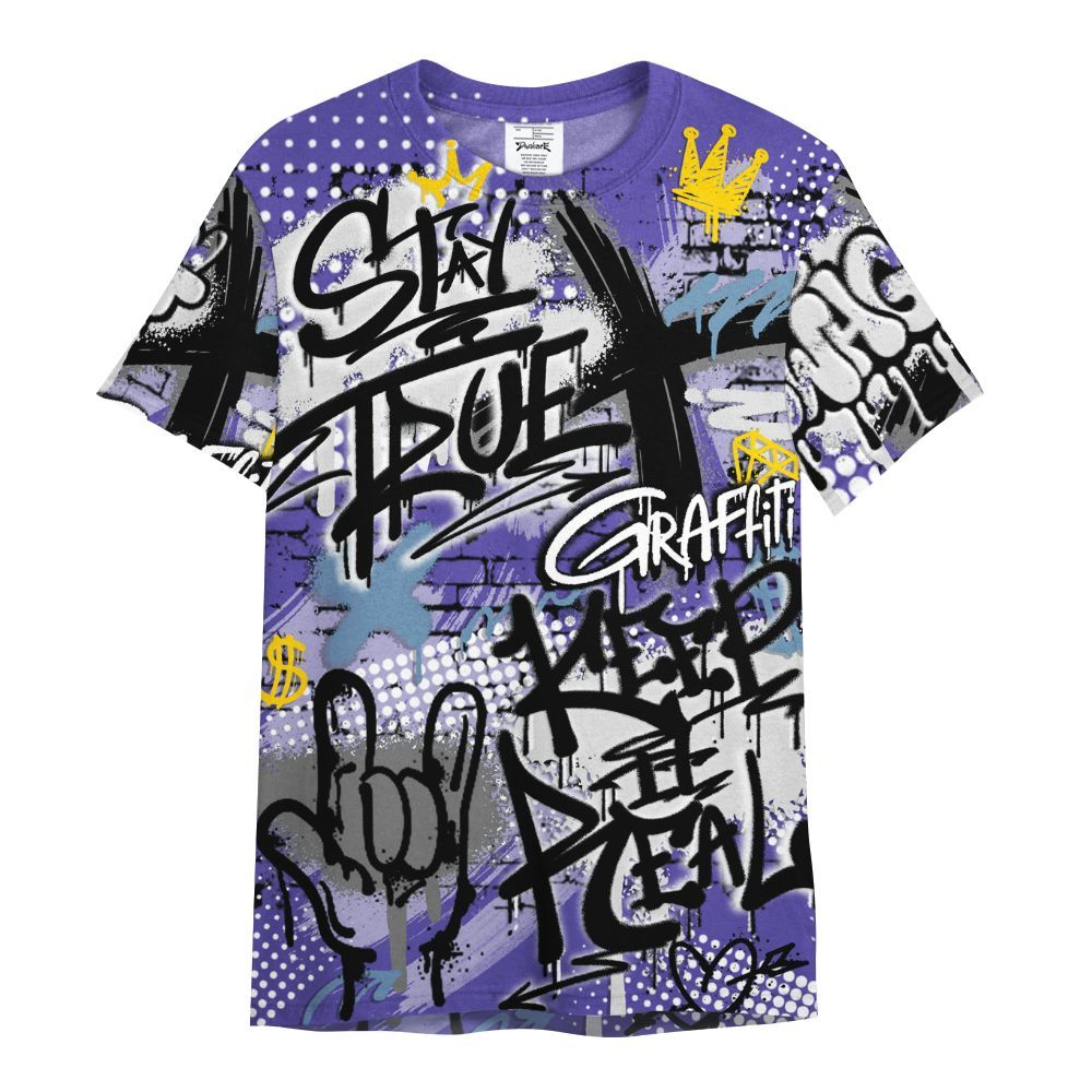 Shirt To Match Retro Concord 5s - True It Real Graffiti Streetwear All Over Print
