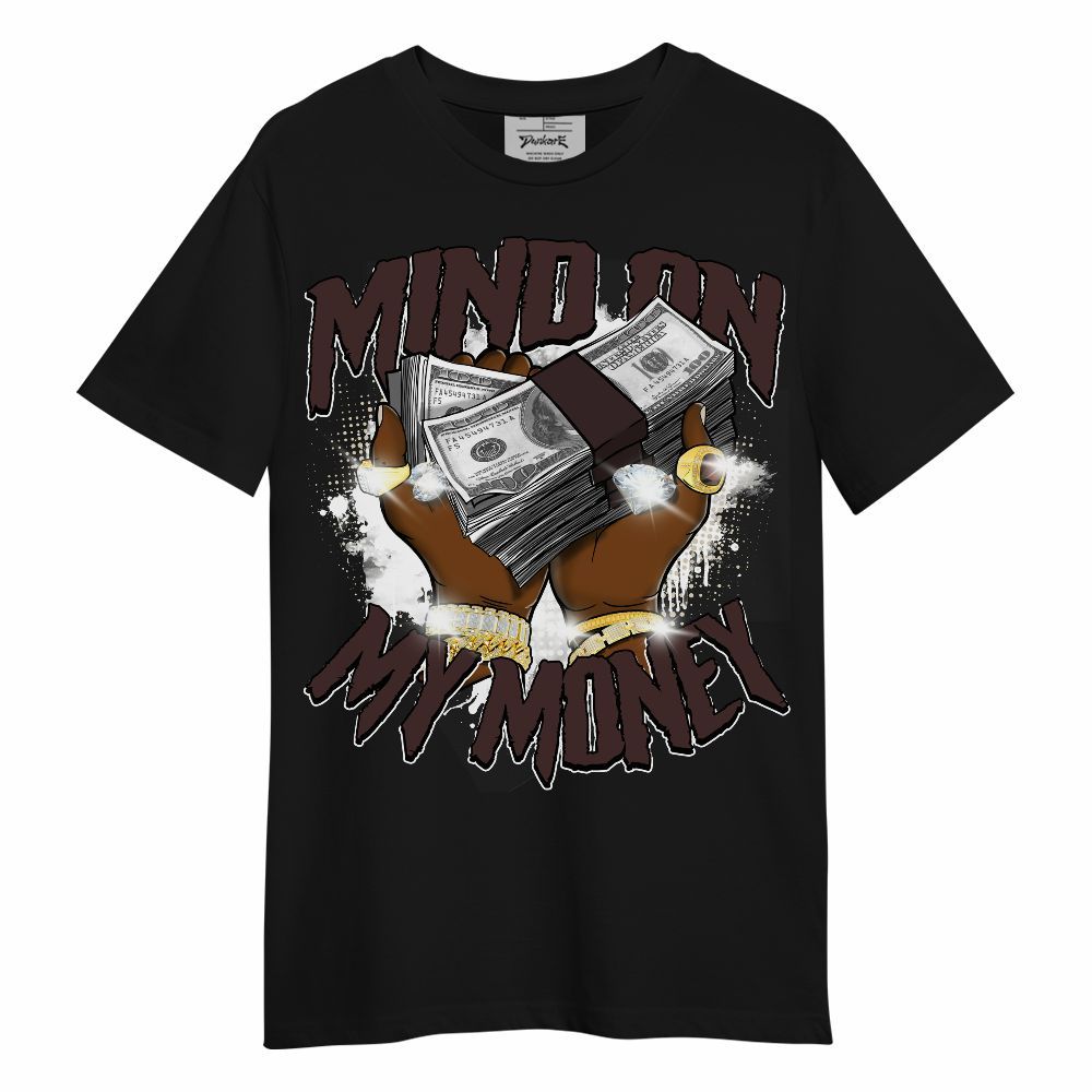 Shirt To Match Burgundy Crush 3s - Mind On My Money Graphic Unisex Shirt