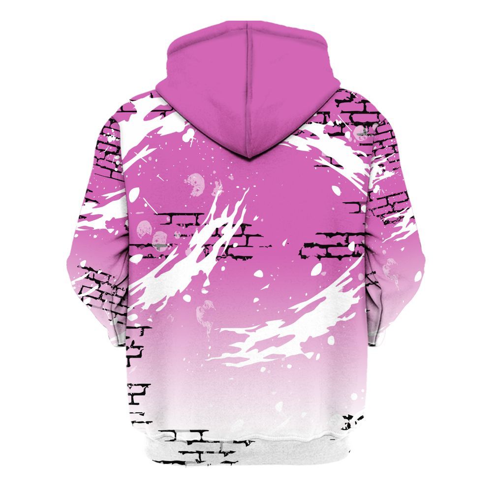 Hoodie To Match Hyper Violet 4s - Values Of Loyalty Drip All Over Print