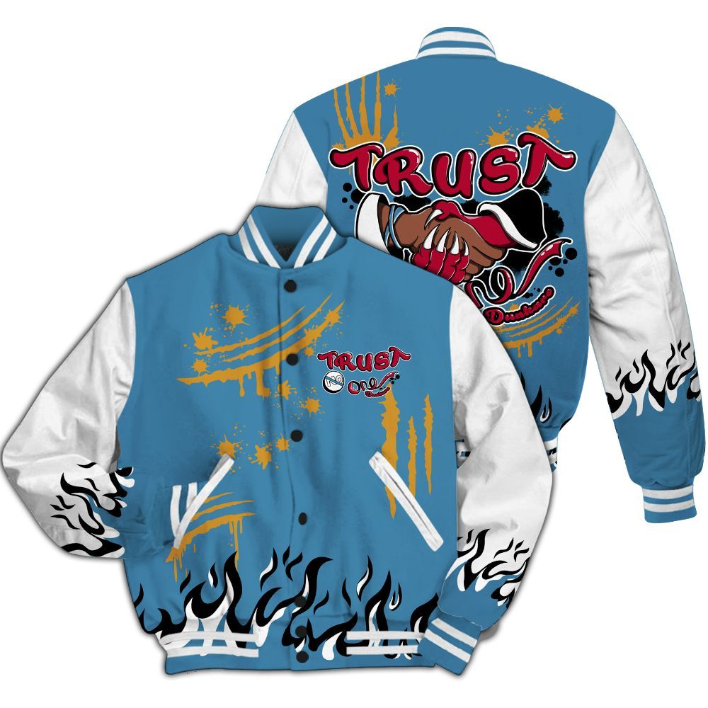 Varsity Jacket To Match GS Messy Room 4s - Graphic Trust No One All Over Print