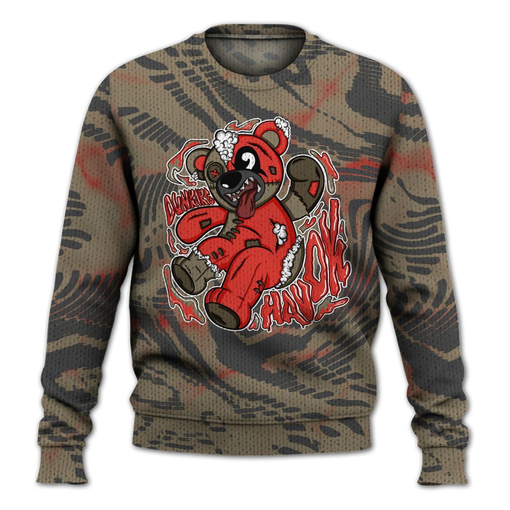 Knitted Sweater To Match Olive 9s - Havok Bear