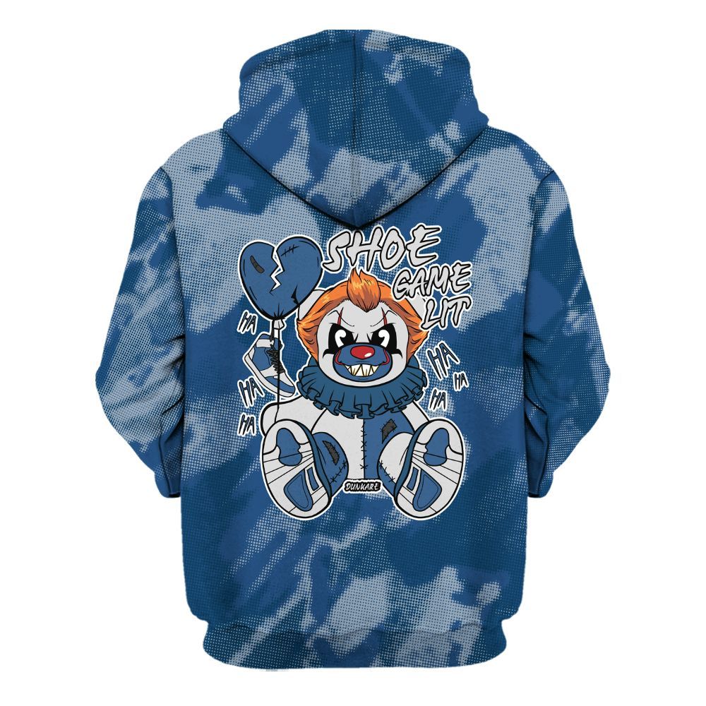 Hoodie To Match High OG Midnight Navy 1s - Shoe Game Bear Abstract Halftone All Over Print