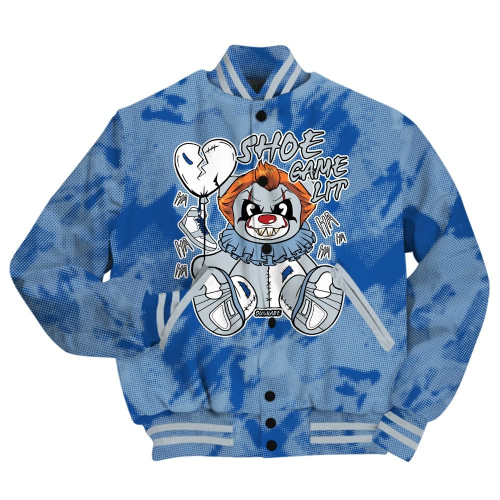 Varsity Jacket To Match Low Space Jam 11s Shirt - Shoe Game Bear Abstract Halftone All Over Print