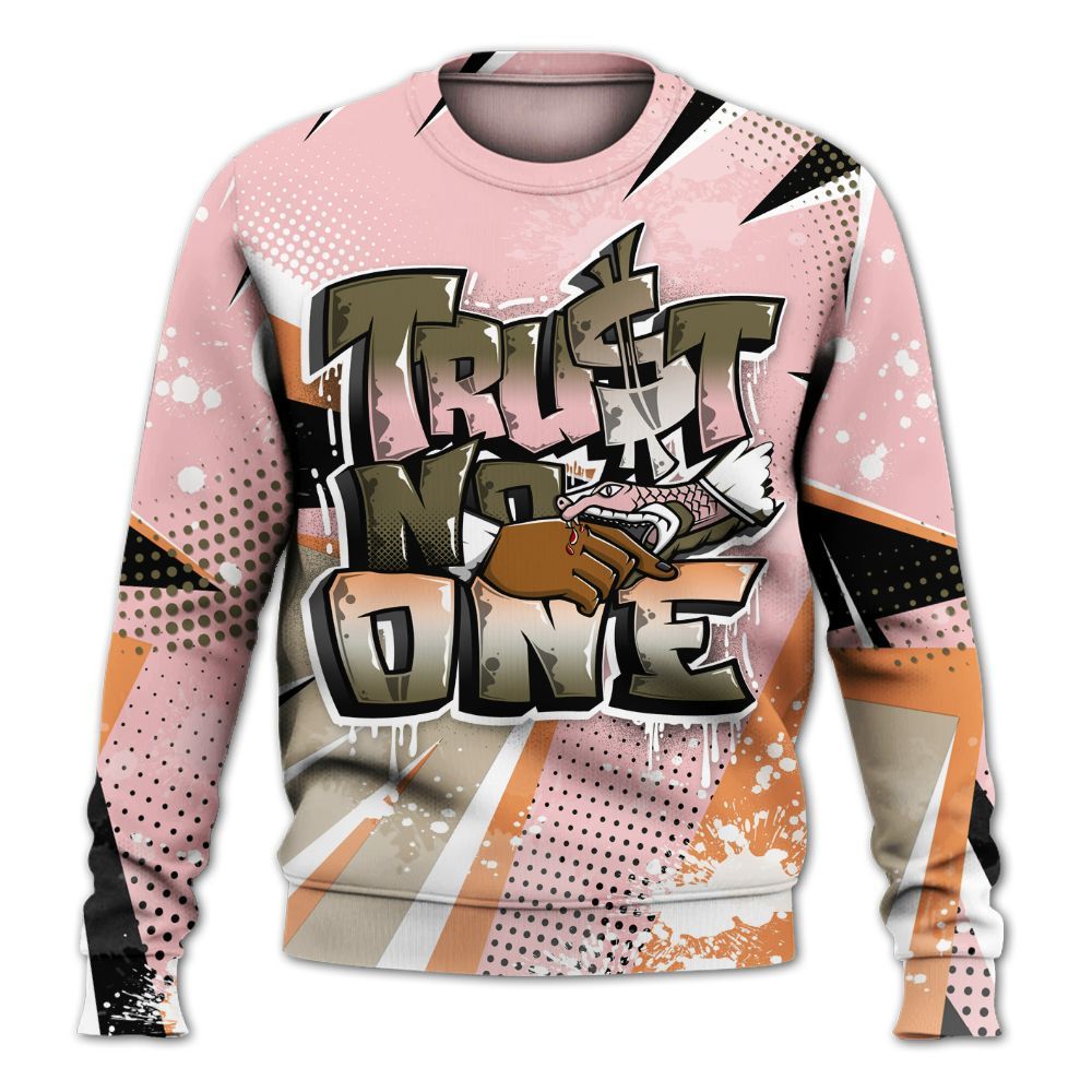 Sweatshirt To Match SB Dunk Low Red Stardust - Trust No One Dripping All Over Print