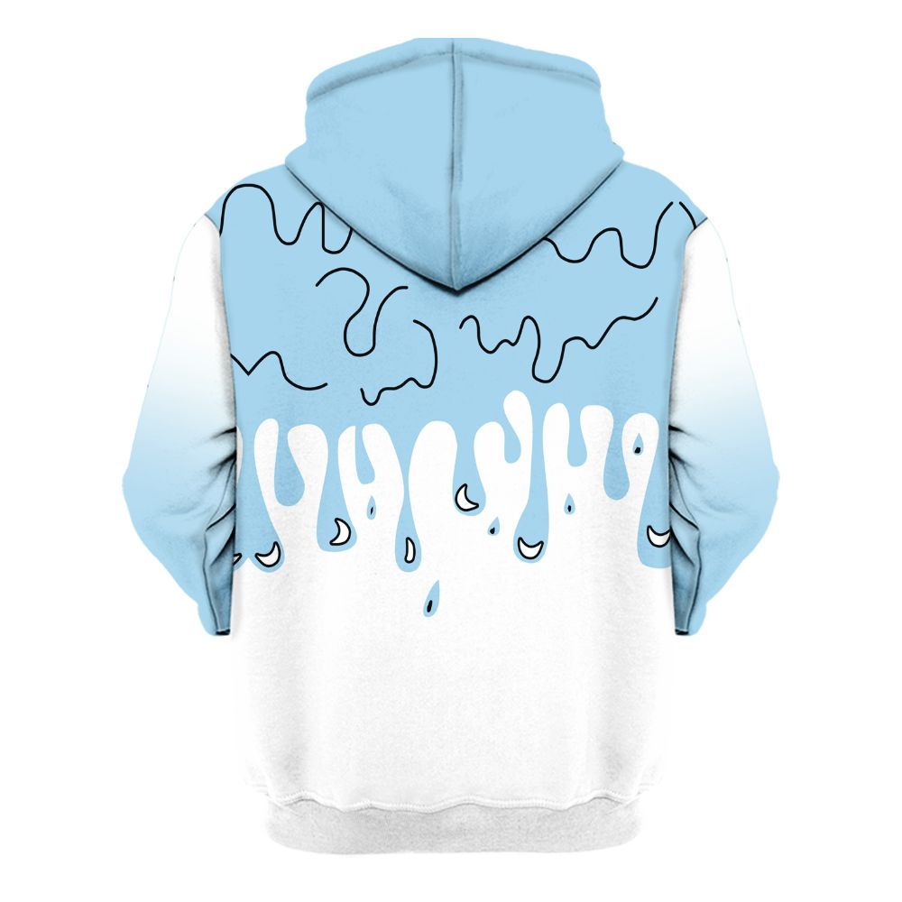 Hoodie To Match Legend Blue 11s - Trust No One Drip Graphic All Over Print