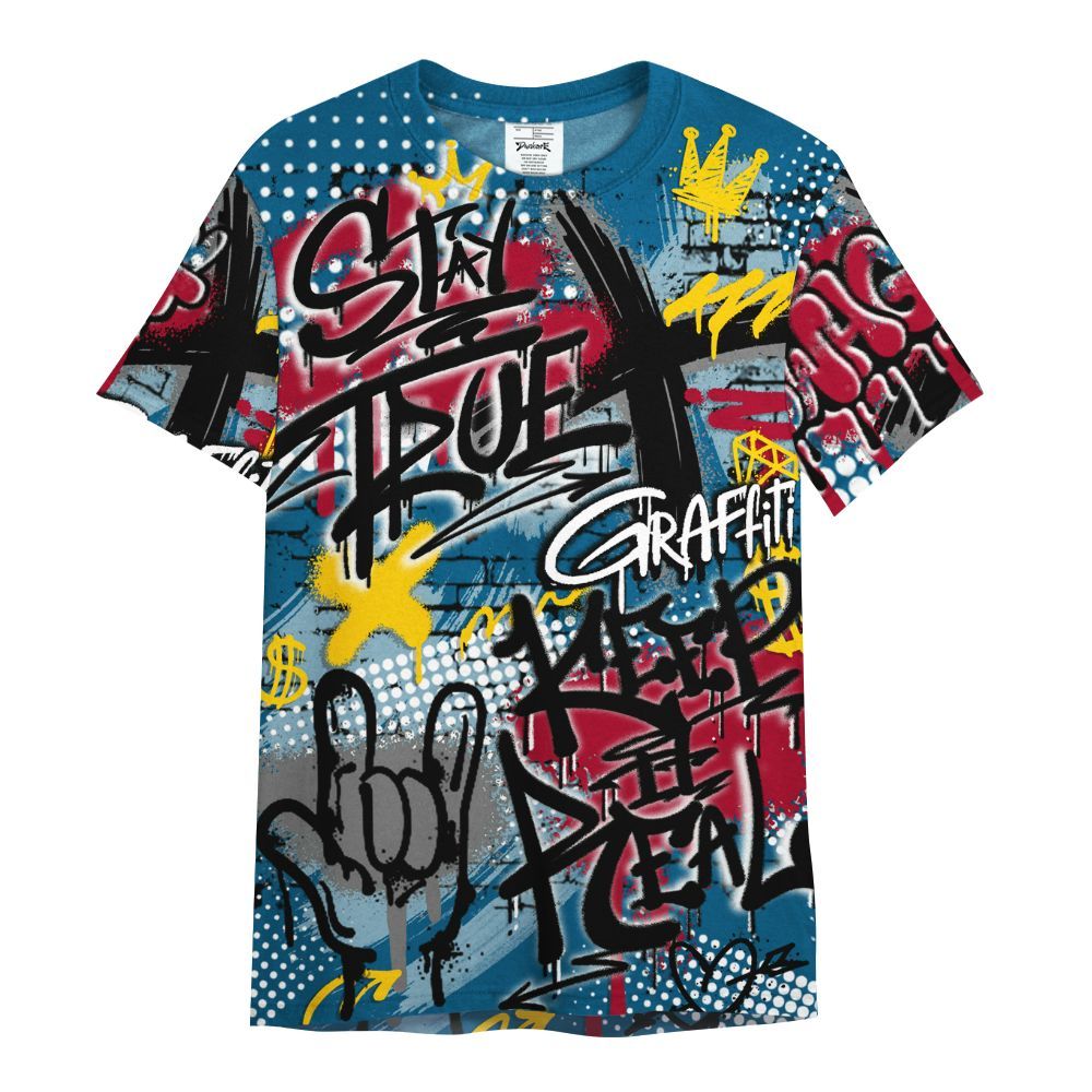 Shirt To Match GS Messy Room 4s - True It Real Graffiti Streetwear All Over Print
