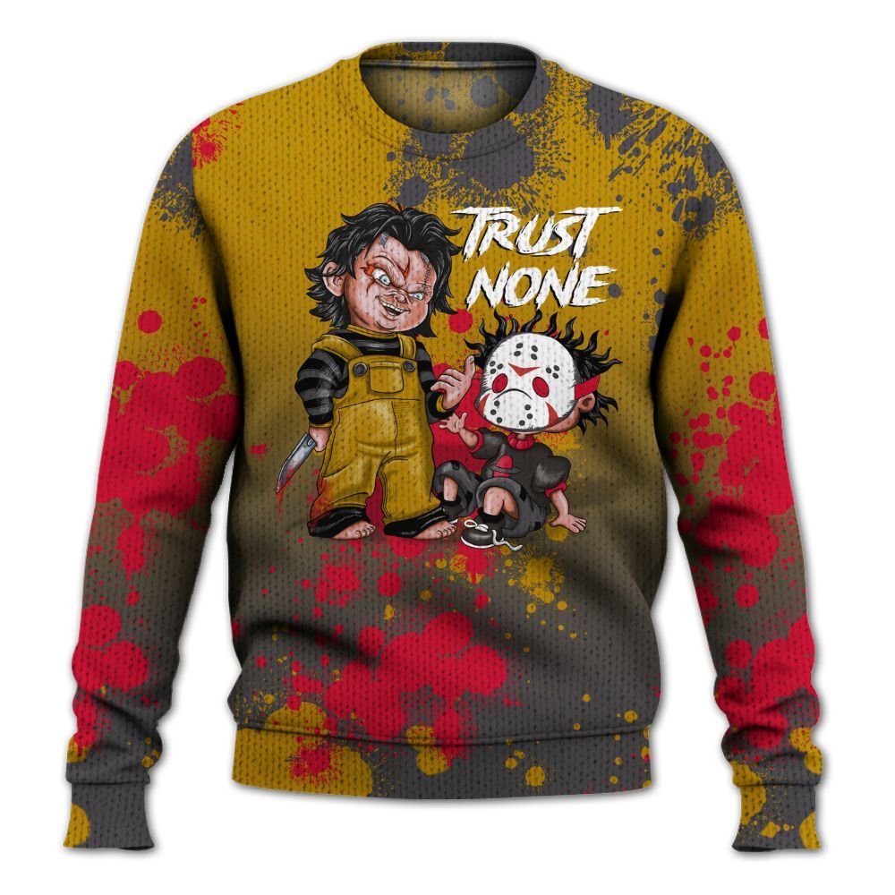 Sweater To Match Ja 3 Raptor - Trust No One Scary Graphic