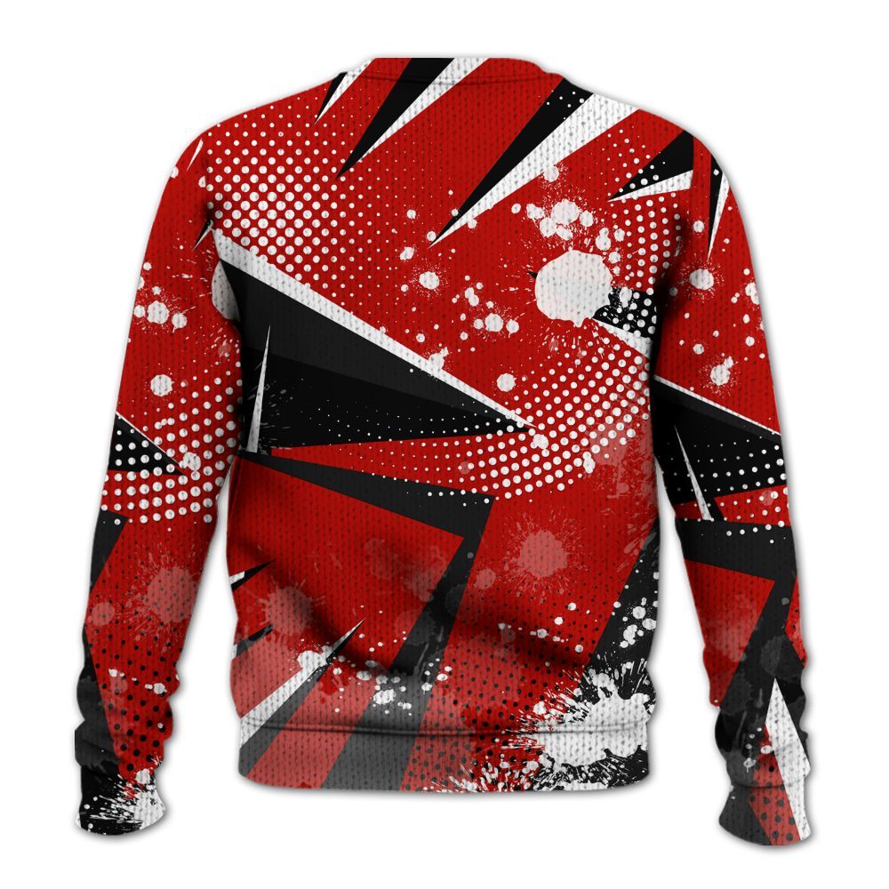 Sweater To Match Retro Fire Red 6s - Poly Trust No One Dripping Graphic