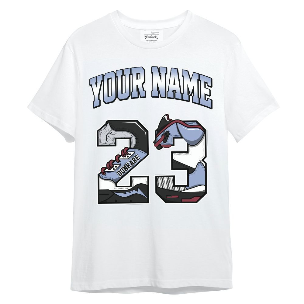 Shirt To Match Black Metallic 5s - Custom Name Number 23 5s Unisex Shirt