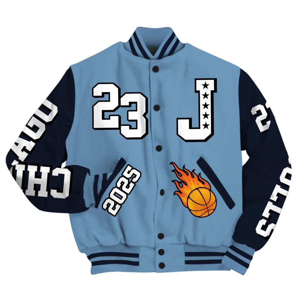 Varsity Jacket To Match High OG First In Flight 1s - Chicago 23 Basketball All Over Print