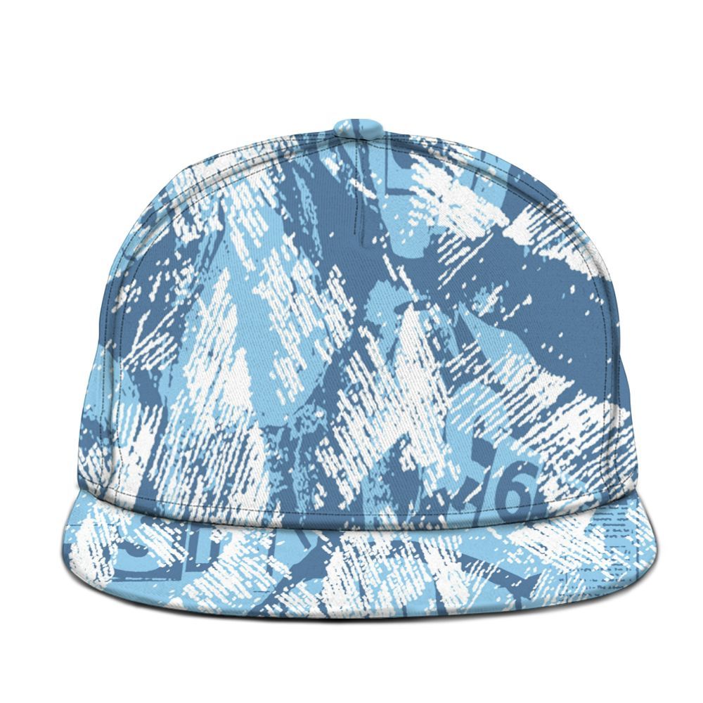 Snapback To Match Legend Blue 11s - Grunge Pattern Graphic