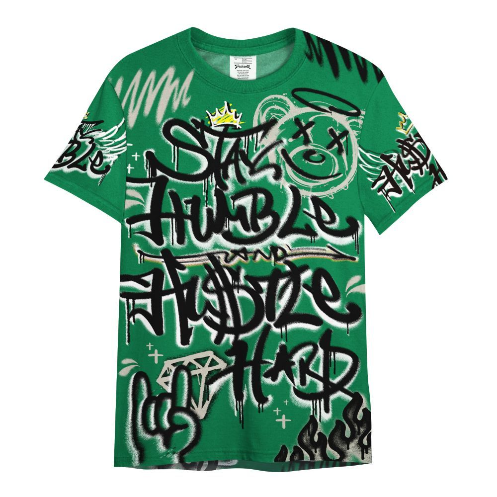 Shirt To Match Lucky Green 2s - Humble Drip Streetwear Graffity All Over Print