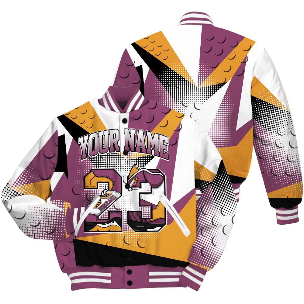 Varsity Jacket To Match High OG Brotherhood 1s Shirt, Poly Custom Name Number 23 5s All Over Print